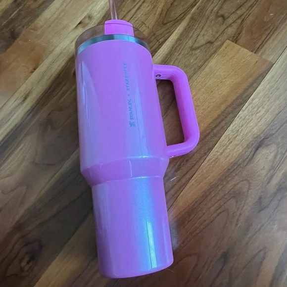 Stanley X Starbucks Pink Shimmery LIMITED EDITION 40 oz, Philippines, NEW - Picture 7 of 16